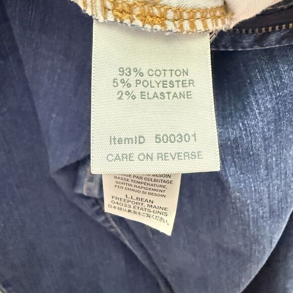 LL Bean Womens Sz 10 Reg Classic Fit Medium Wash Blue Denim Jeans - Picture 7 of 7